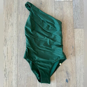 Summersalt Sidestroke One Piece Swimsuit Olive Green Size 6